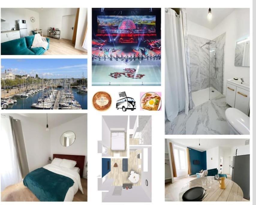 Lorient T2 , Hypercentre , Fibre ,Gare Apartment Luaran gambar